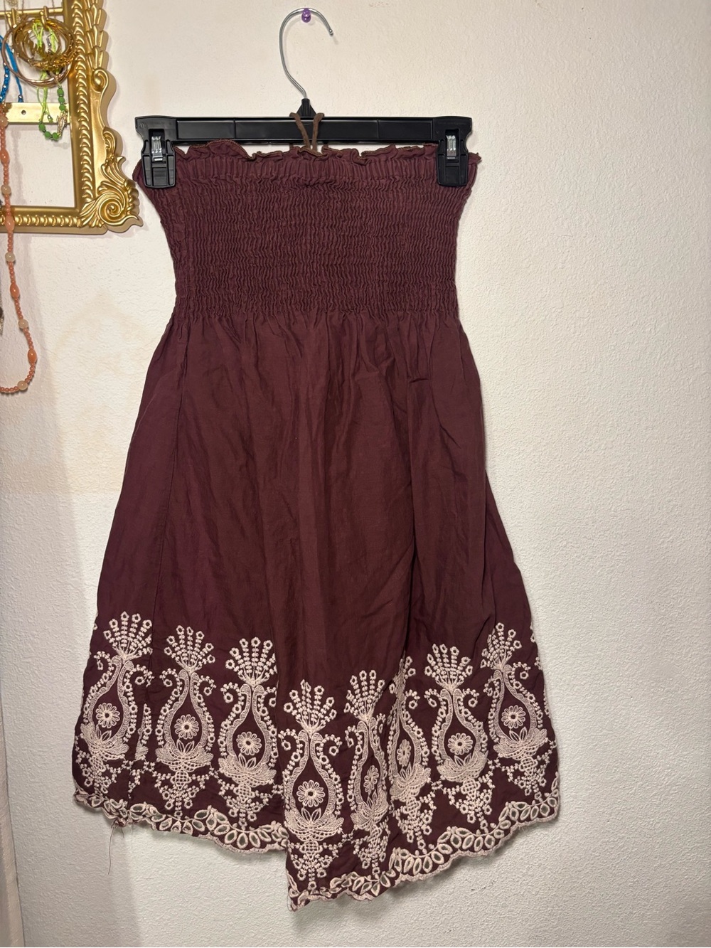 Women’s brown Embroidered dress